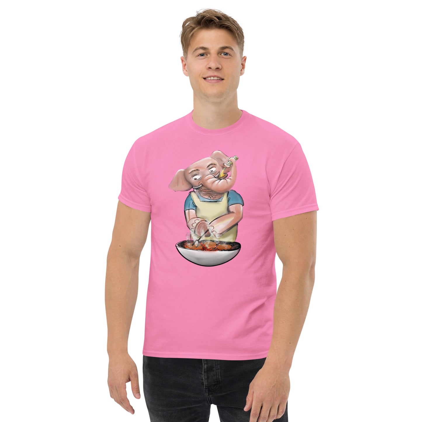 Men's classic Elephant barbecue  tee